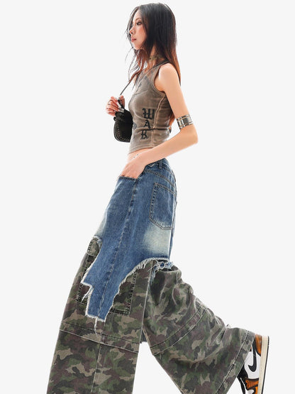 QIUQIU STUDIO Cropped Printed Round Neck Fitted Women&
