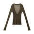QIUQIU_STUDIO_Designer_V-neck_Slim_Fit_Long_Sleeve_Knitted_Solid_Women&