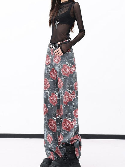 QIUQIU STUDIO Digital Print Loose Fit Women&