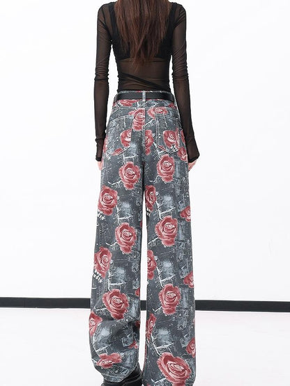 QIUQIU STUDIO Digital Print Loose Fit Women&