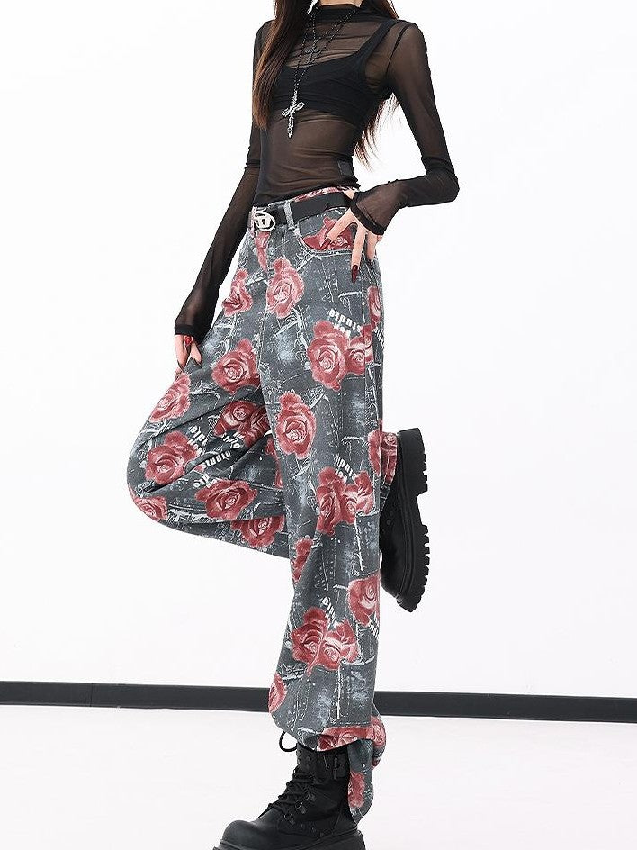 QIUQIU STUDIO Digital Print Loose Fit Women&