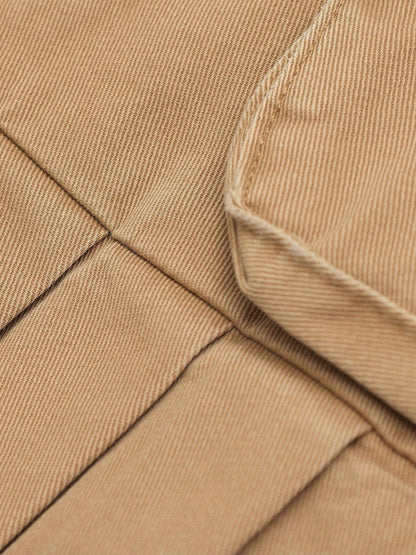 QIUQIU STUDIO Distressed Cargo Large Pocket A Line Women&