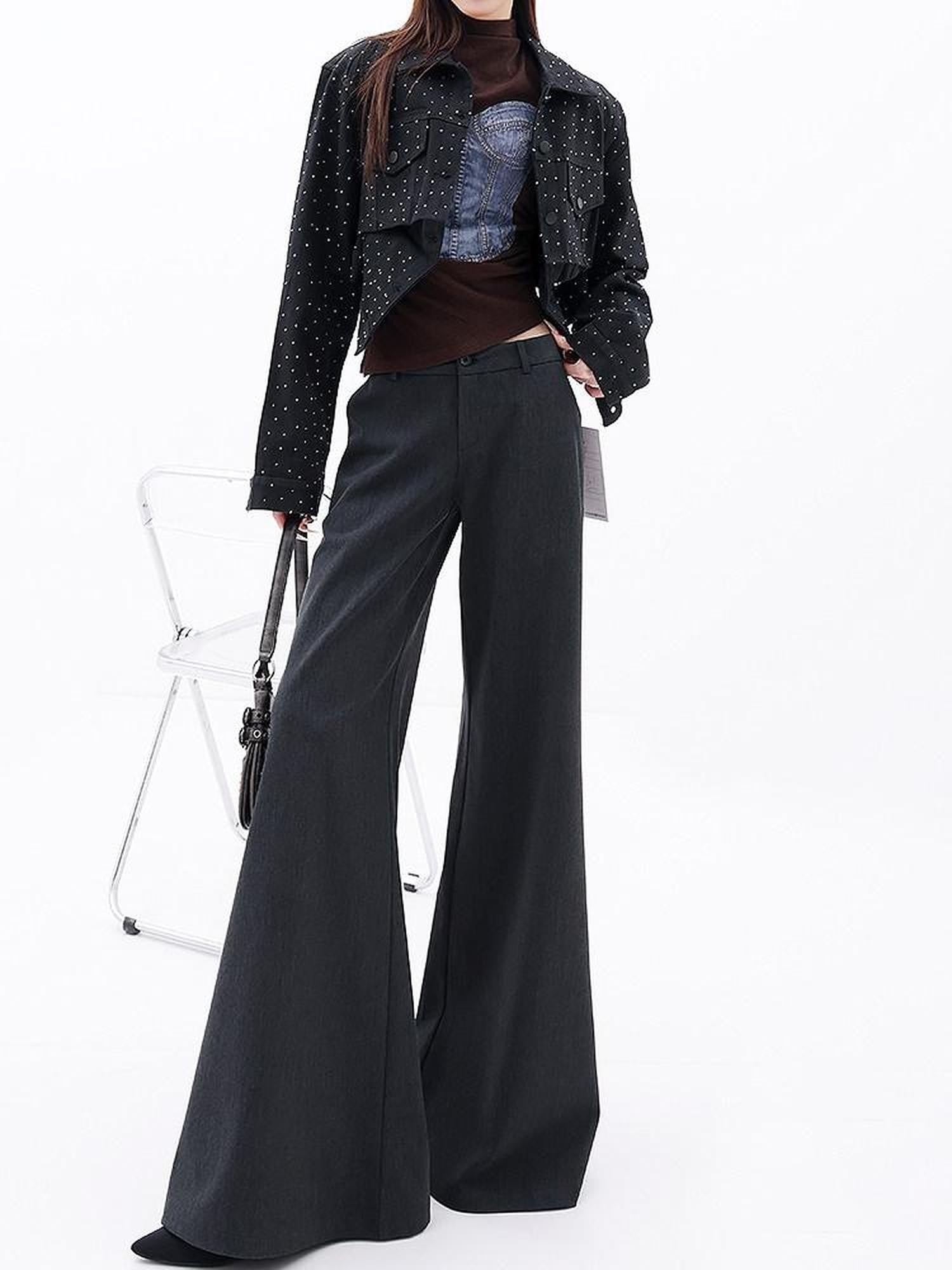 QIUQIU STUDIO Drapey Tailored Extra Long Flare Women&