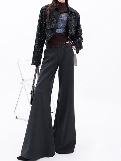 QIUQIU STUDIO Drapey Tailored Extra Long Flare Women&