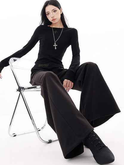 QIUQIU STUDIO Drapey Tailored Extra Long Flare Women&