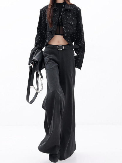 QIUQIU STUDIO Drapey Tailored Extra Long Flare Women&
