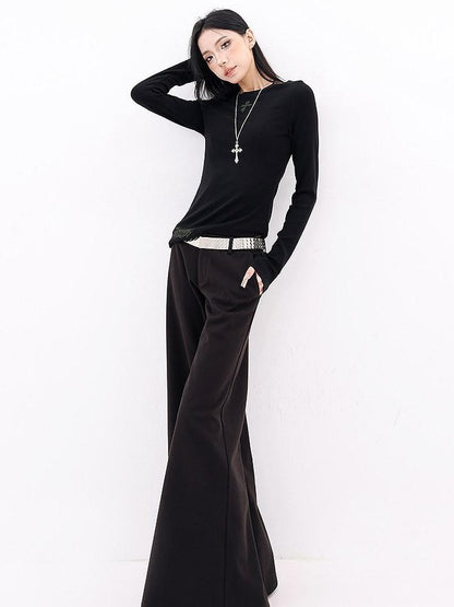 QIUQIU STUDIO Drapey Tailored Extra Long Flare Women&