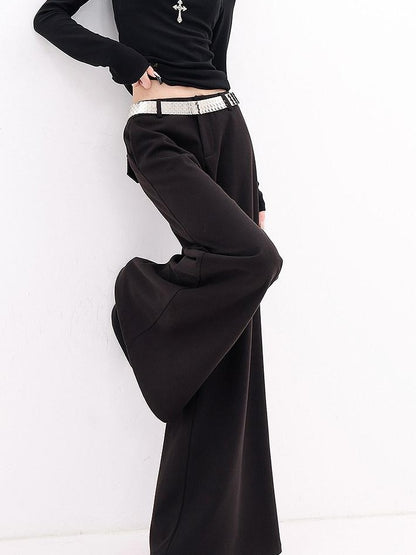 QIUQIU STUDIO Drapey Tailored Extra Long Flare Women&