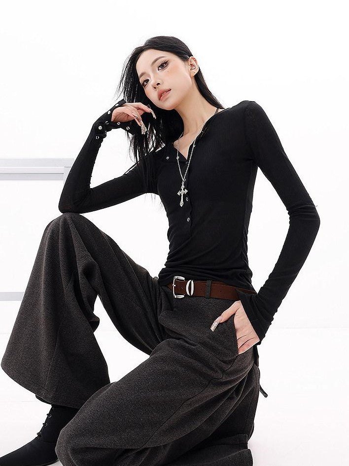 QIUQIU STUDIO Drapey Tailored Extra Long Flare Women&