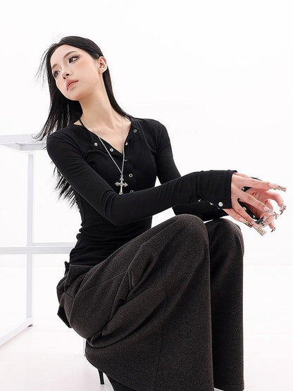QIUQIU STUDIO Drapey Tailored Extra Long Flare Women&