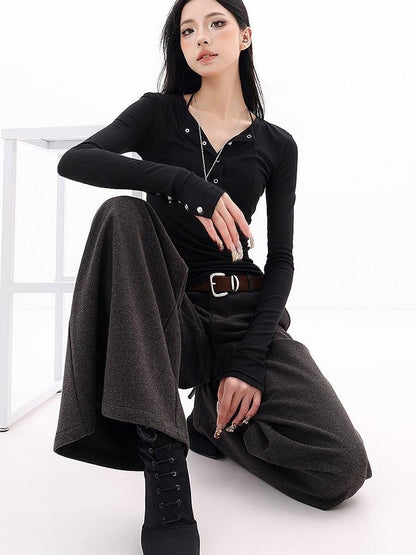 QIUQIU STUDIO Drapey Tailored Extra Long Flare Women&