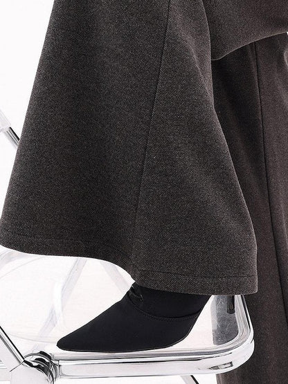 QIUQIU STUDIO Drapey Tailored Extra Long Flare Women&