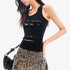 QIUQIU_STUDIO_Edgy_Distressed_Cat_Print_Racerback_Slim_Fit_Women&