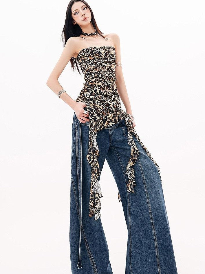 QIUQIU STUDIO Extra Long Curved Hem Tie Detail Women&