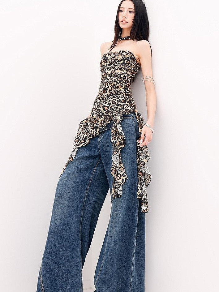 QIUQIU STUDIO Extra Long Curved Hem Tie Detail Women&