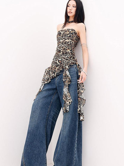 QIUQIU STUDIO Extra Long Curved Hem Tie Detail Women&