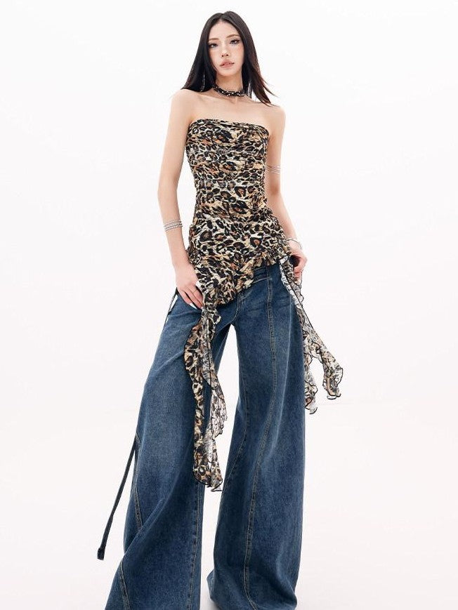 QIUQIU STUDIO Extra Long Curved Hem Tie Detail Women&