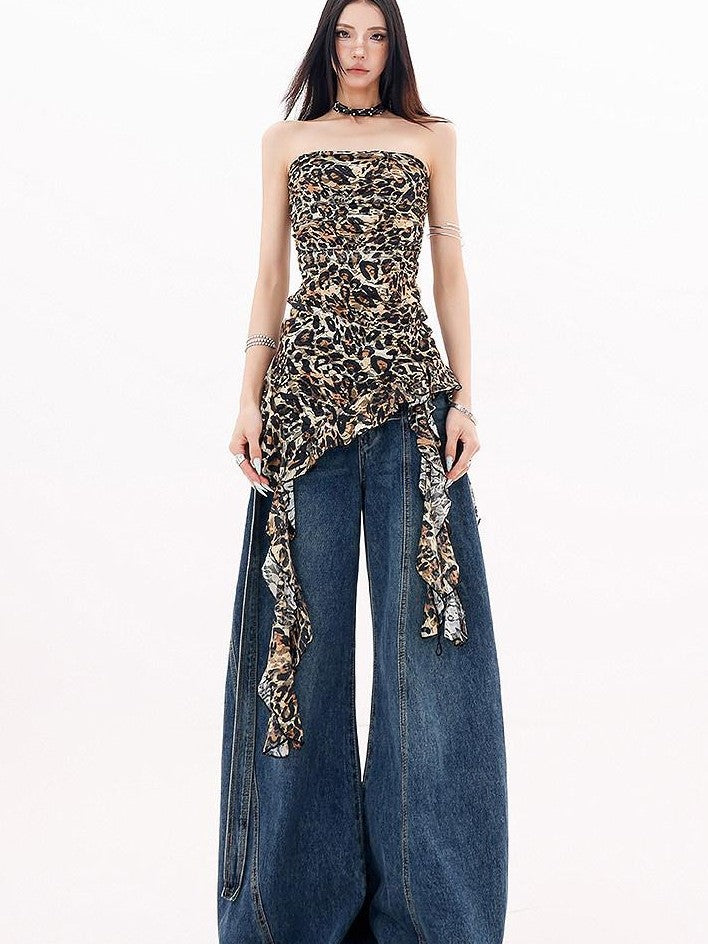 QIUQIU STUDIO Extra Long Curved Hem Tie Detail Women&