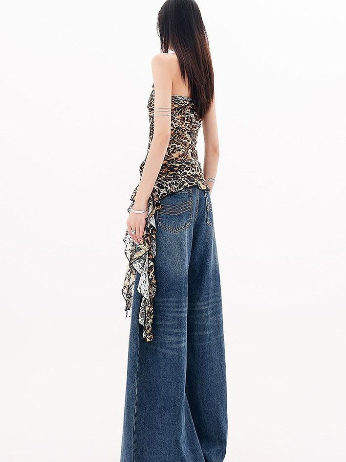QIUQIU STUDIO Extra Long Curved Hem Tie Detail Women&