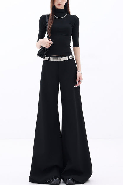 QIUQIU_STUDIO_Extra_Long_Loose_Slight_Flare_Pockets_Women&