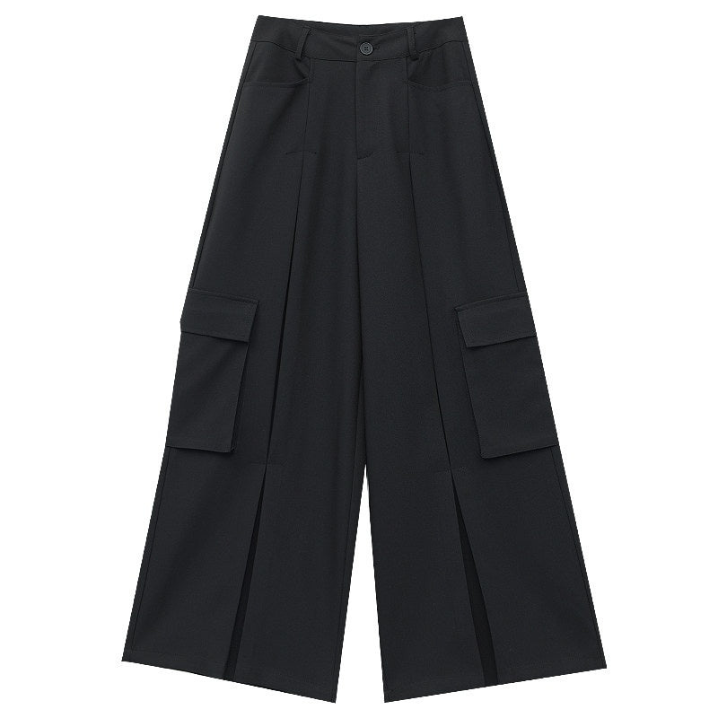 QIUQIU_STUDIO_Extra_Long_Multi_Pocket_Cargo_Women&