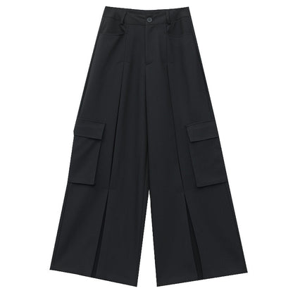 QIUQIU_STUDIO_Extra_Long_Multi_Pocket_Cargo_Women&