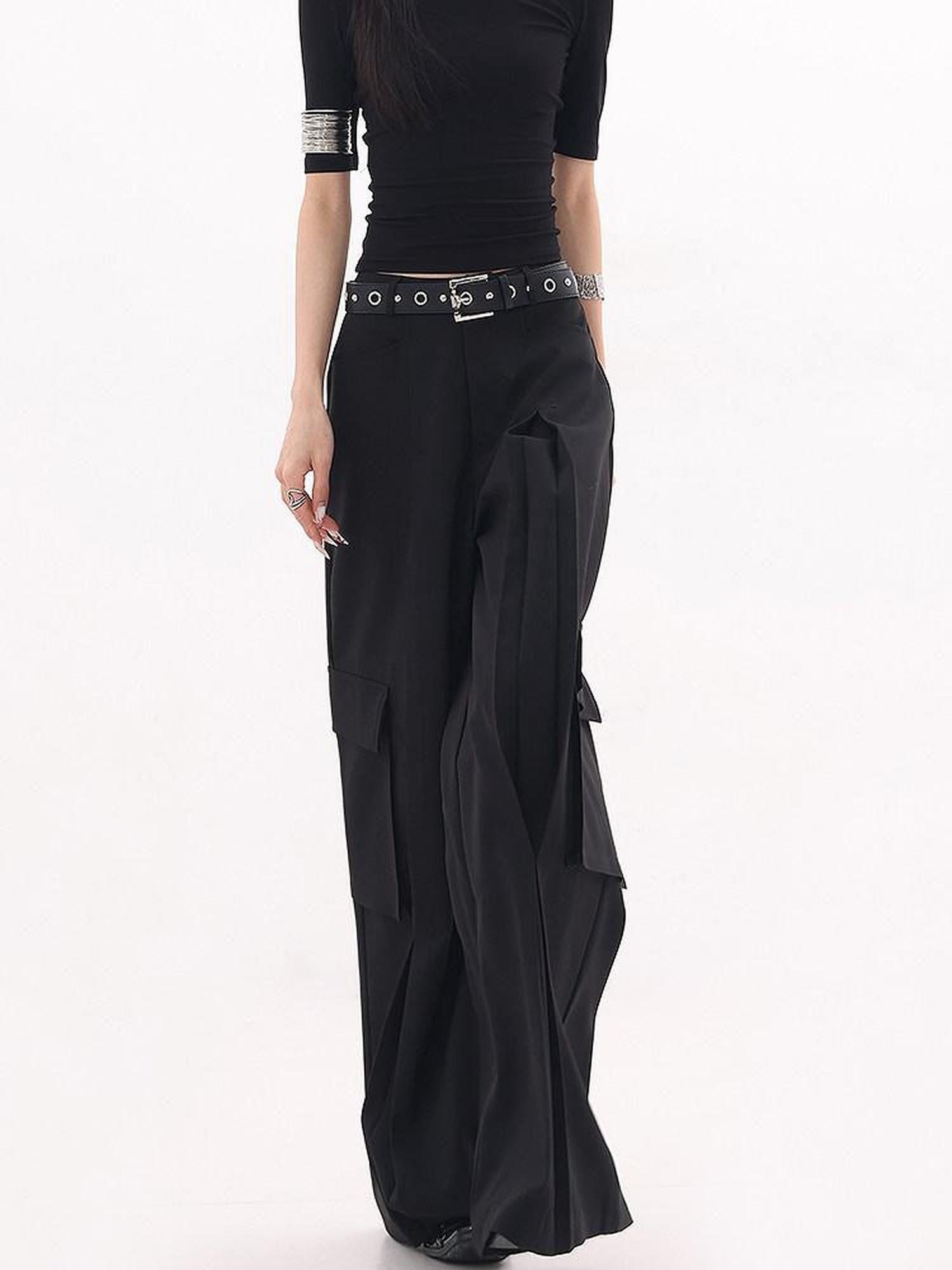QIUQIU STUDIO Extra Long Multi Pocket Cargo Women&