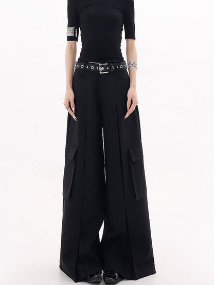 QIUQIU STUDIO Extra Long Multi Pocket Cargo Women&