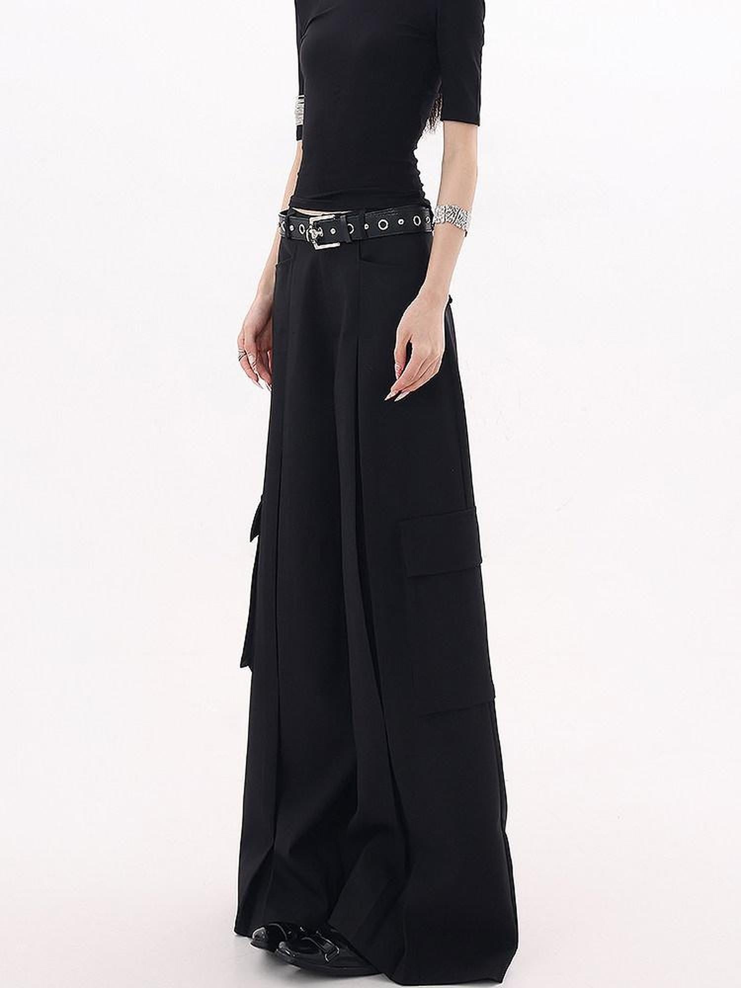 QIUQIU STUDIO Extra Long Multi Pocket Cargo Women&