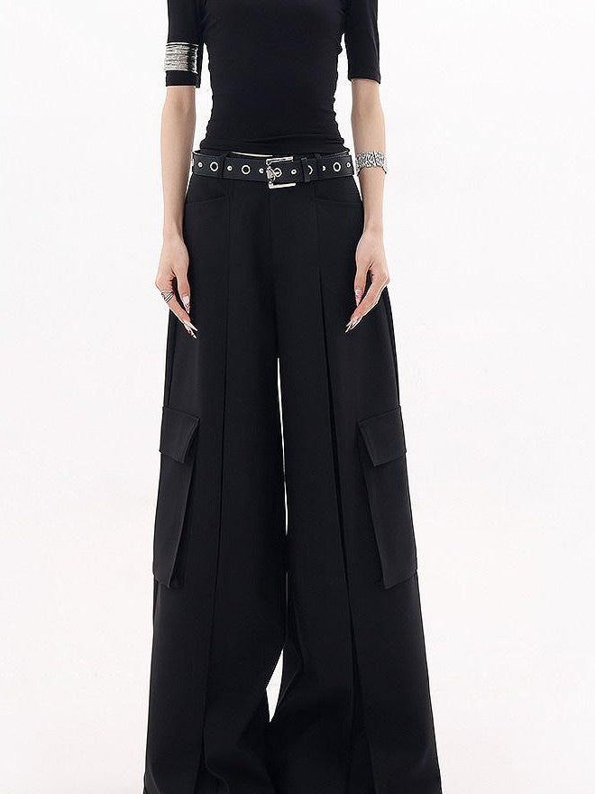 QIUQIU STUDIO Extra Long Multi Pocket Cargo Women&