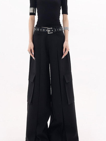 QIUQIU STUDIO Extra Long Multi Pocket Cargo Women&