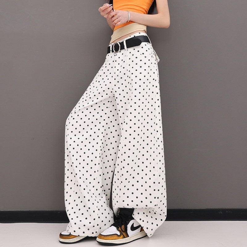 QIUQIU_STUDIO_Extra_Long_Polka_Dot_Drapey_Natural_Waist_Women&