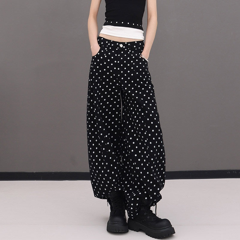 QIUQIU_STUDIO_Extra_Long_Polka_Dot_Drapey_Natural_Waist_Women&