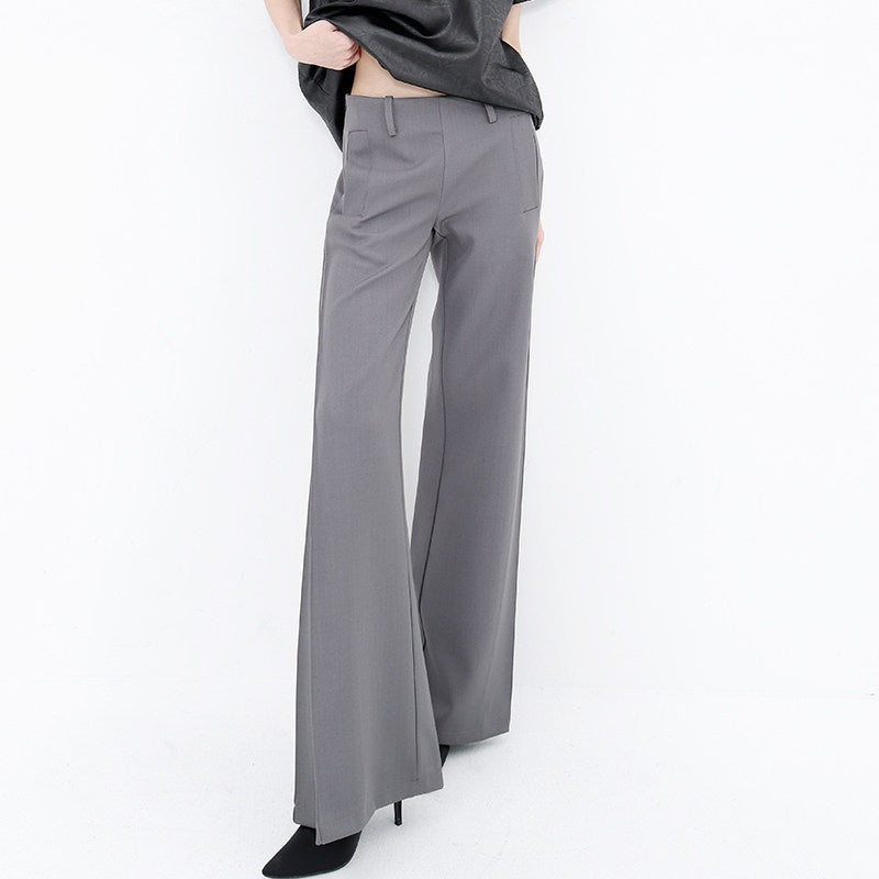 QIUQIU_STUDIO_Extra_Long_Pressed_Pleats_Low_Waist_Drapey_Pocket_Women&