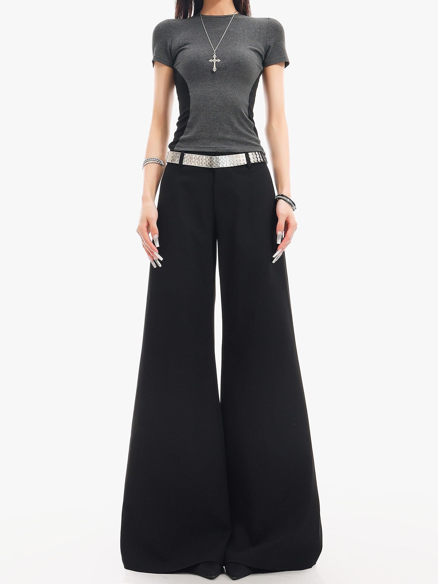 QIUQIU STUDIO Extra Long Tailored Micro Flare Women&