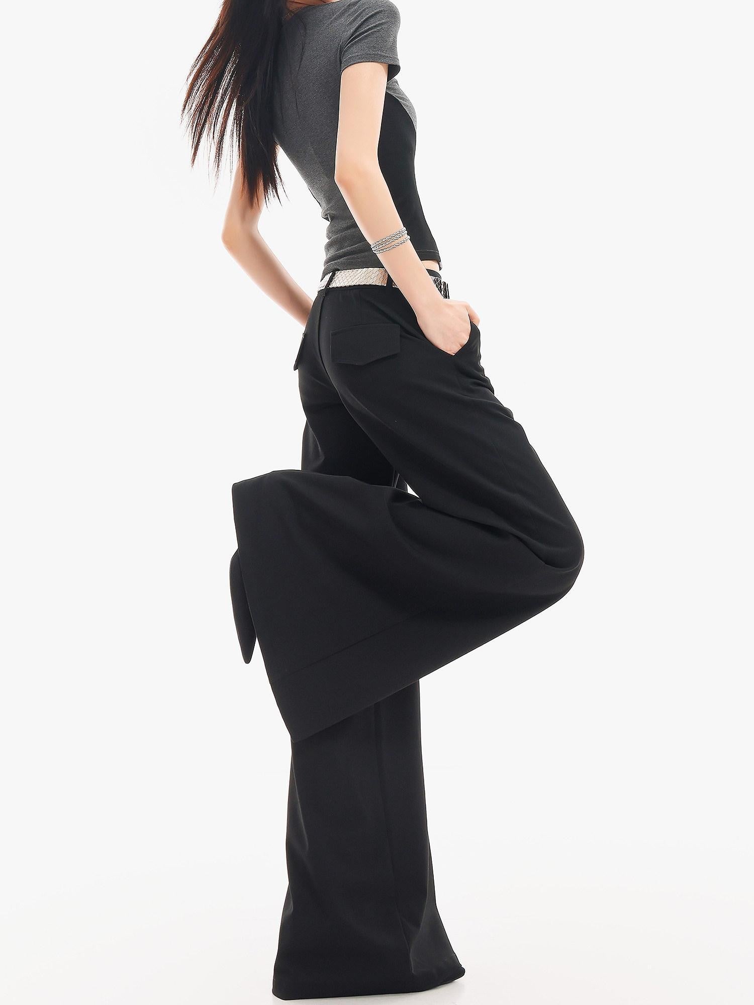 QIUQIU STUDIO Extra Long Tailored Micro Flare Women&