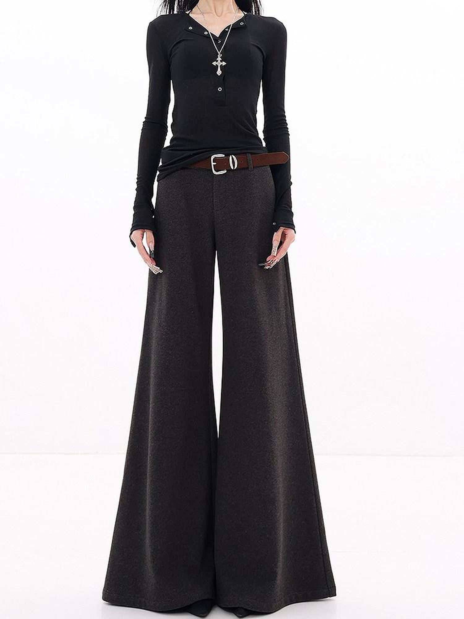 QIUQIU STUDIO Extra Long Thick Pocket Zipper Floor Length Women&
