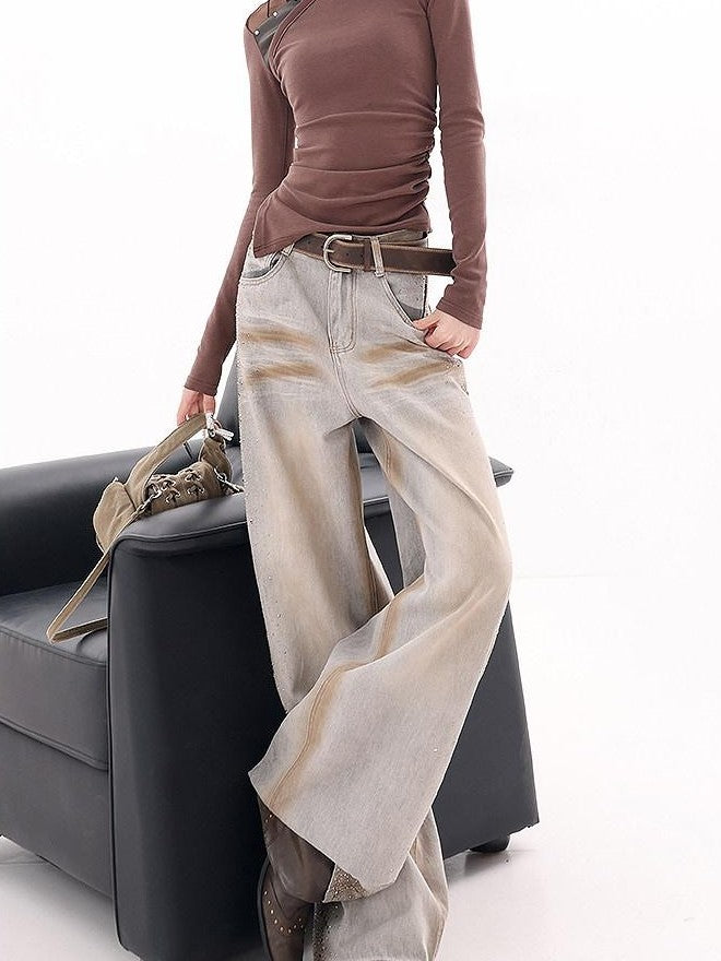 QIUQIU STUDIO Extra Tall Washed Rhinestone Whisker Women&