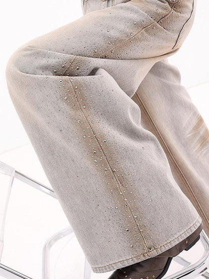 QIUQIU STUDIO Extra Tall Washed Rhinestone Whisker Women&