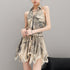 QIUQIU_STUDIO_Frayed_Fringe_V-neck_High_Waist_Women&
