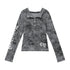 QIUQIU_STUDIO_Hooded_Letter_Print_Slim_Fit_Cinched_Waist_Women&