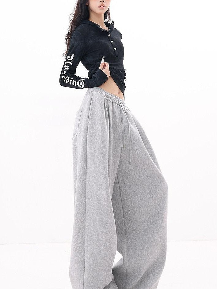 QIUQIU STUDIO Hooded Letter Print Slim Fit Cinched Waist Women&