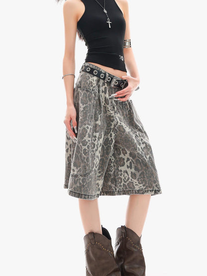 QIUQIU STUDIO Leopard Patchwork Pocketed Women&