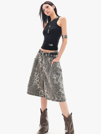 QIUQIU STUDIO Leopard Patchwork Pocketed Women&