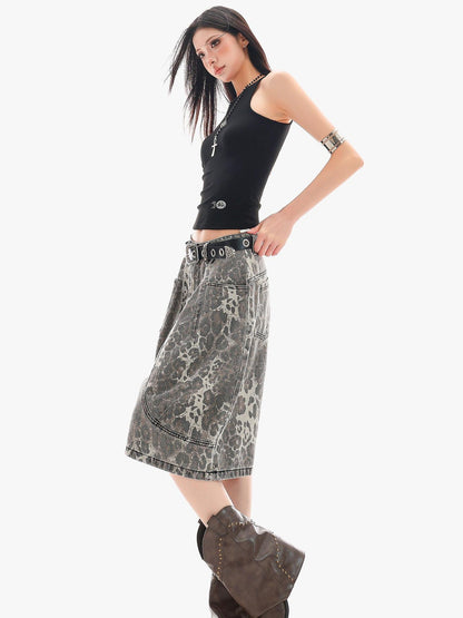 QIUQIU STUDIO Leopard Patchwork Pocketed Women&
