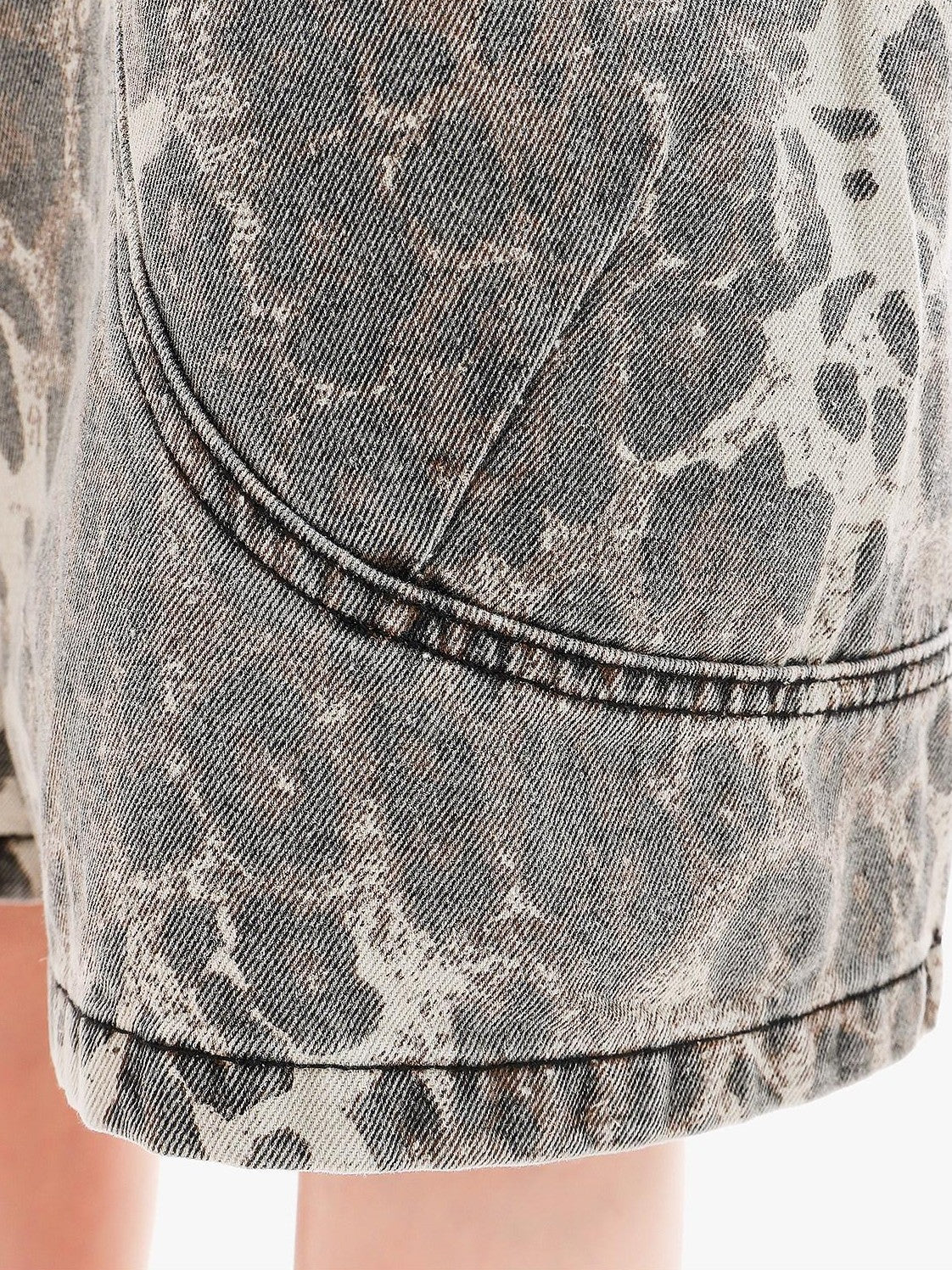 QIUQIU STUDIO Leopard Patchwork Pocketed Women&
