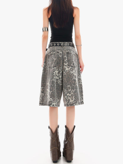 QIUQIU STUDIO Leopard Patchwork Pocketed Women&