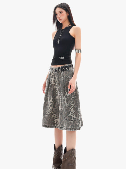 QIUQIU STUDIO Leopard Patchwork Pocketed Women&