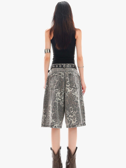 QIUQIU STUDIO Leopard Patchwork Pocketed Women&