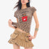 QIUQIU_STUDIO_Leopard_Puppy_Print_Cropped_Waist_Cinch_Round_Neck_Women&